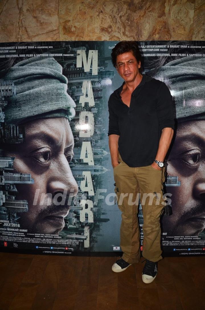 Shah Rukh Khan at the special screening of Madaari