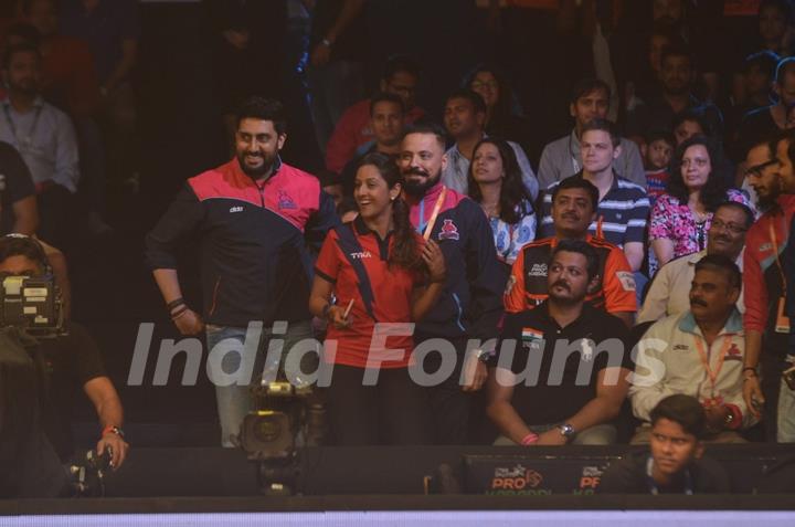 Abhishek Bachchan at Pro Kabaddi Match