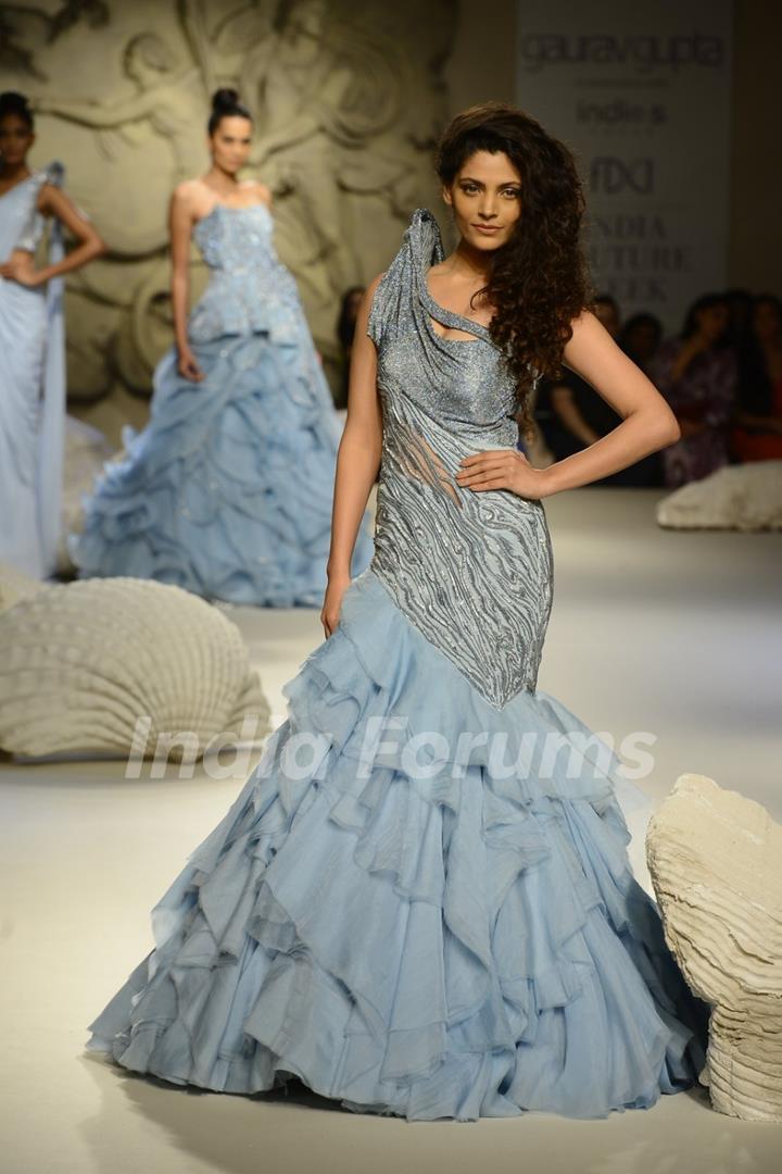 Saiyami Kher turns showstopper for Gaurav Gupta's collection at India Couture Week Day 4