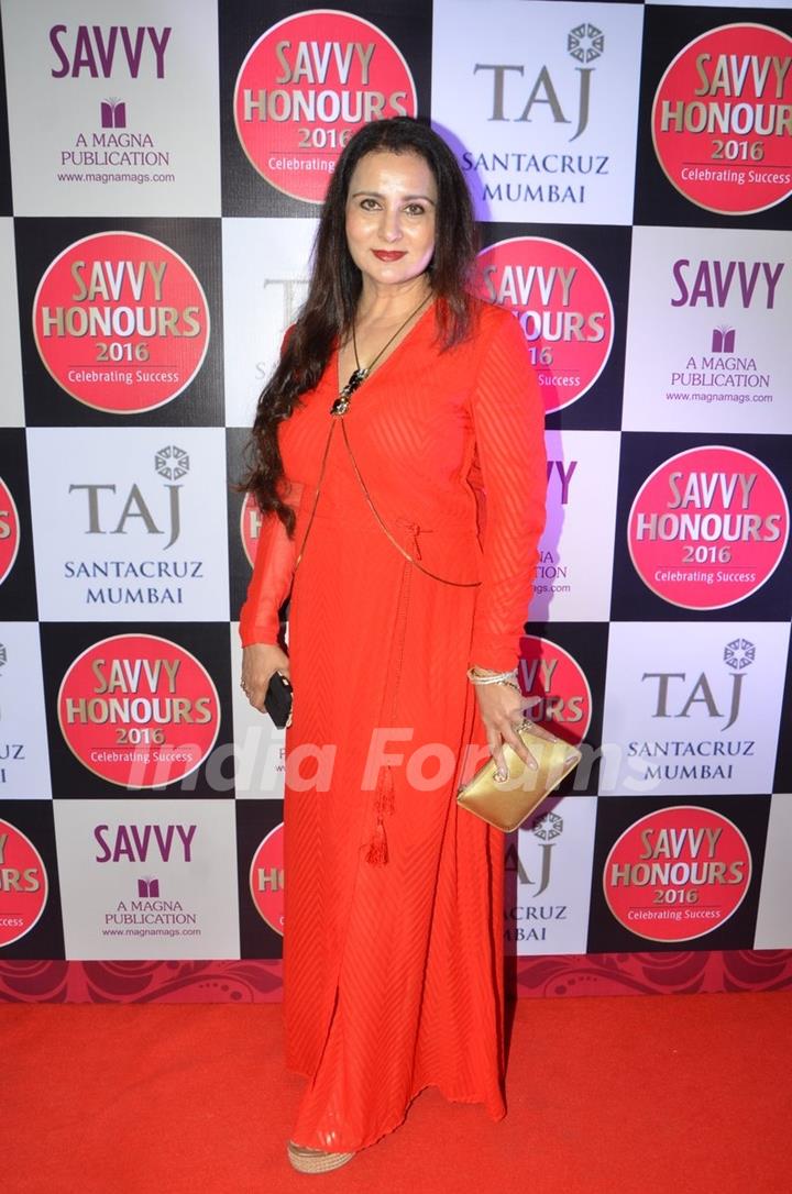 Poonam Dhillon at Savvy Honours 2016