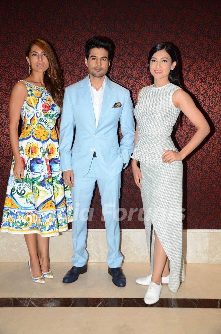 Gauhar Khan, Caterina Murino and Rajeev Khandelwal Promotes 'Fever' at a jewellery event