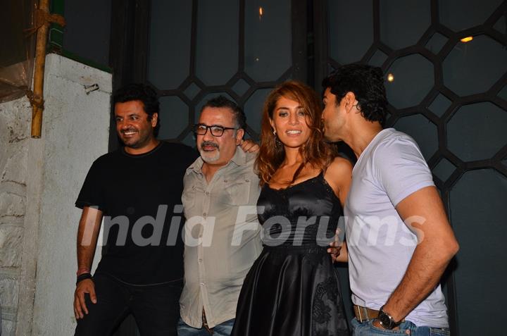 Rajeev Khandelwal, Vikas Bahl and Caterina Murino at 'Fever' Bash!