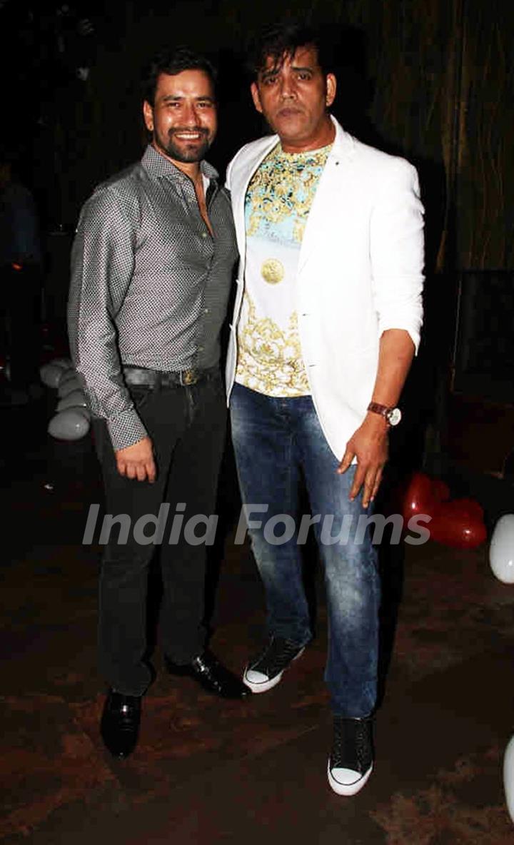 Dinesh Lal Yadav and Ravi Kishan at Post wedding celebrations of Sambhavna & Avinash at Bora Bora