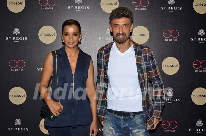 Rahul Dev and Mugdha Godse at Birthday bash of Shamita Singha at St Regis