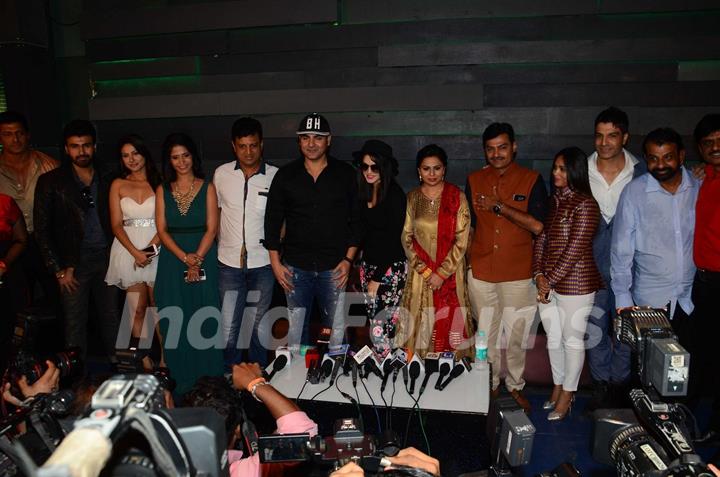 Arbaaz Khan & Sunny Leone at Mahurat of 'Tera Intezaar'