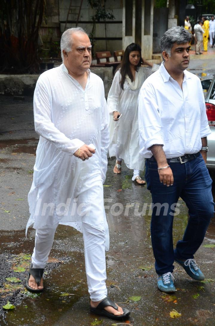 Funeral of Rajat Barjatya