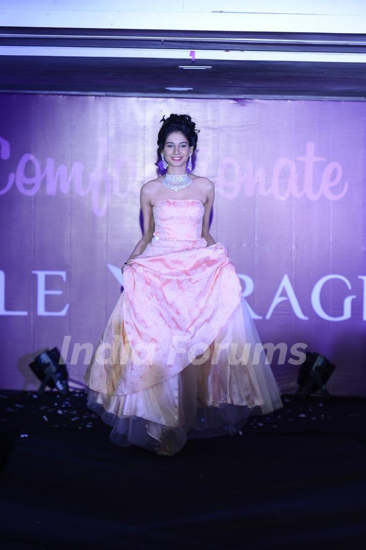 Aneri Vajani walks for designer Dimple Raghani