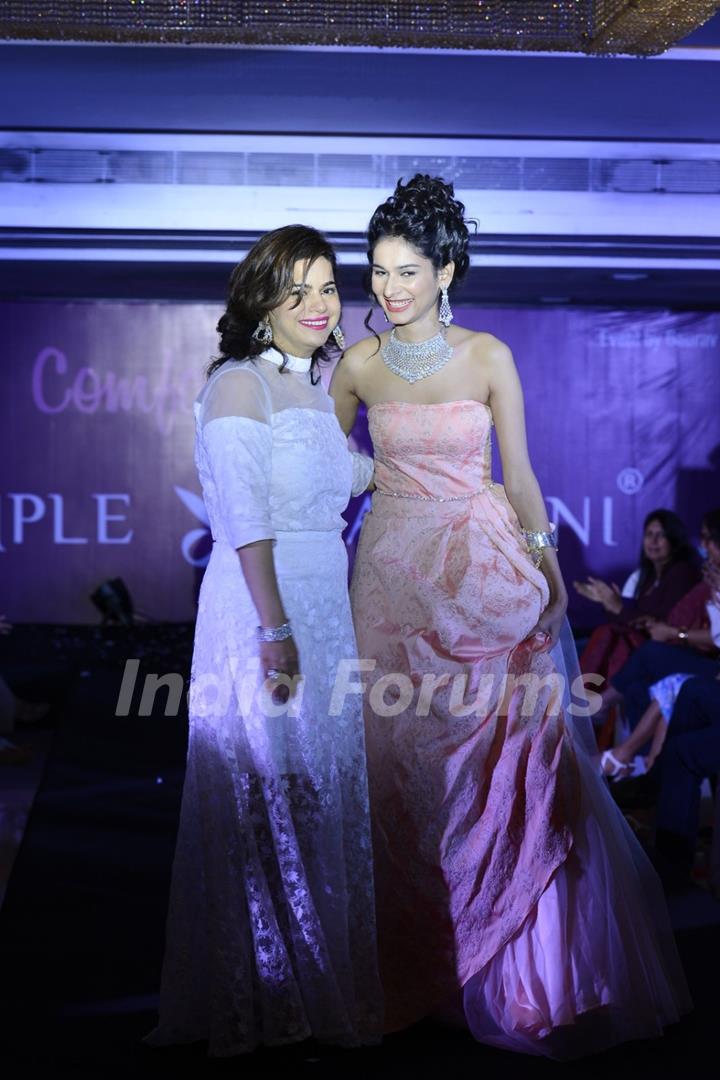 Aneri Vajani walks for designer Dimple Raghani