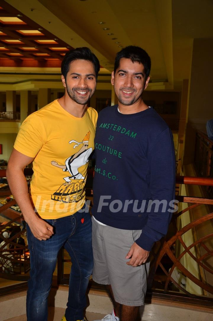 Varun Dhawan and Rohit Dhawan Promotes 'Dishoom'