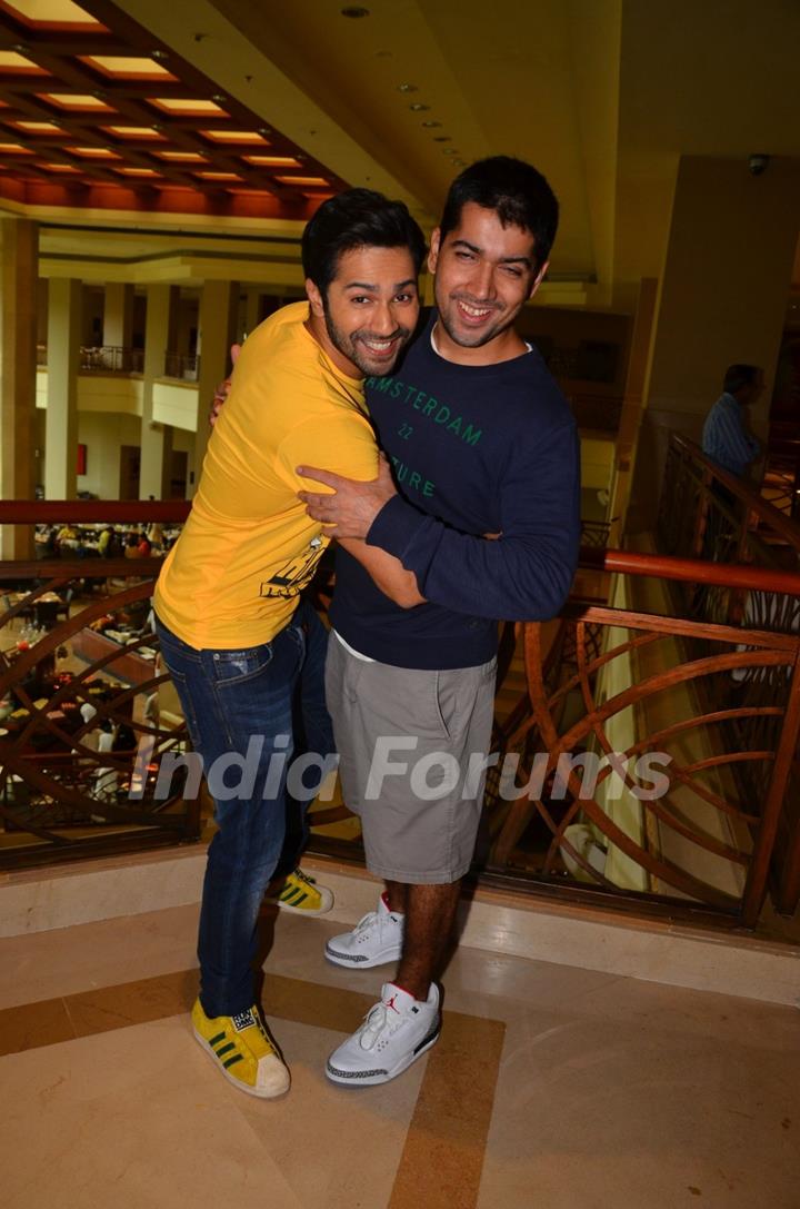 Varun Dhawan and Rohit Dhawan Promotes 'Dishoom'