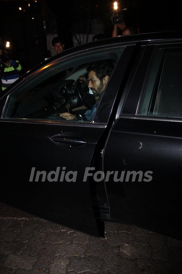 Arjun Rampal snapped with family at The korner House