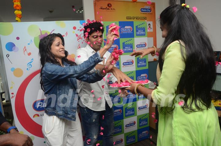 Allu Sirish and Lavanya Tripati Promotes tollywood movie 'Srirasthu Subhamasthu' at Radio City