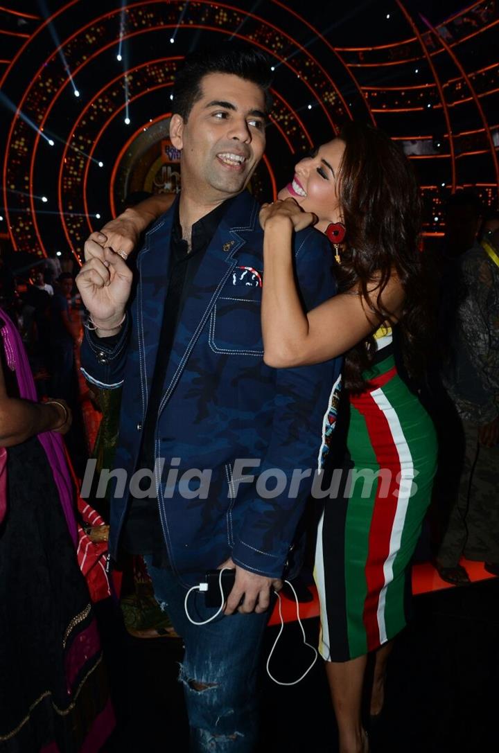 Karan Johar and Jacqueline Fernandes Promotes 'A Flying Jatt' on Jhalak Dikhhla Jaa