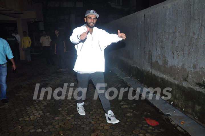 Ranveer Singh snapped in anti-pap jacket