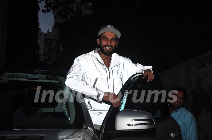 Ranveer Singh snapped in anti-pap jacket