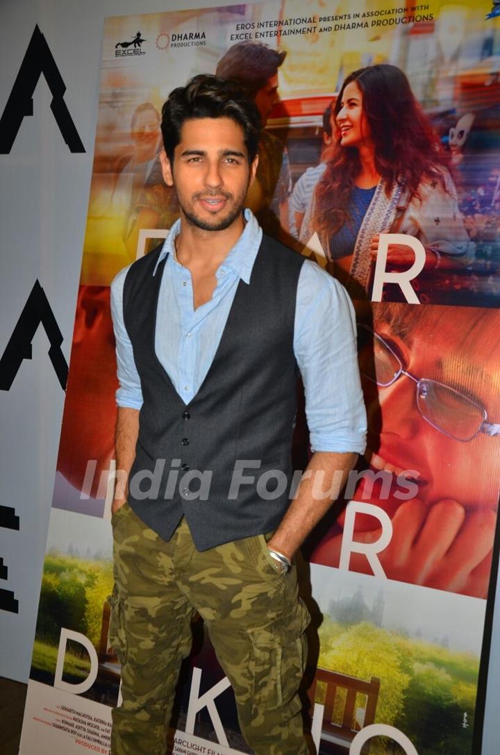 Sidharth Malhotra at the special screening of trailor of 'Bar Bar Dekho'