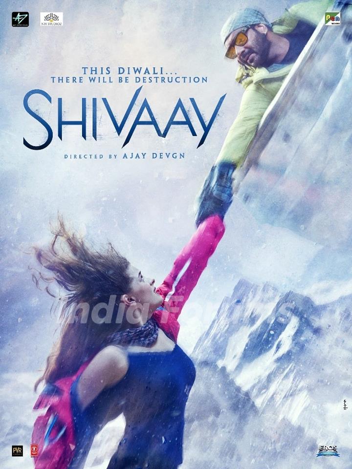 Shivaay poster starring Ajay Devgn and Sayesha Saigal