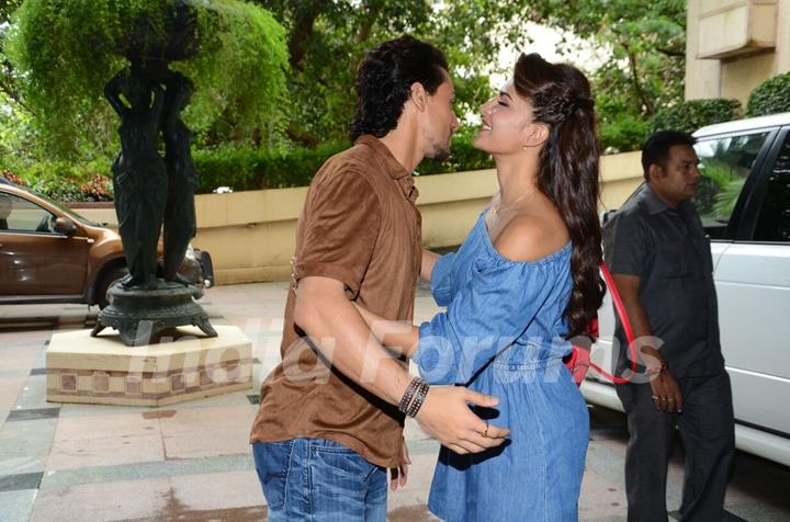 Tiger Shroff and Jacqueline Fernandes Promotes 'A Flying Jatt' at Radio City