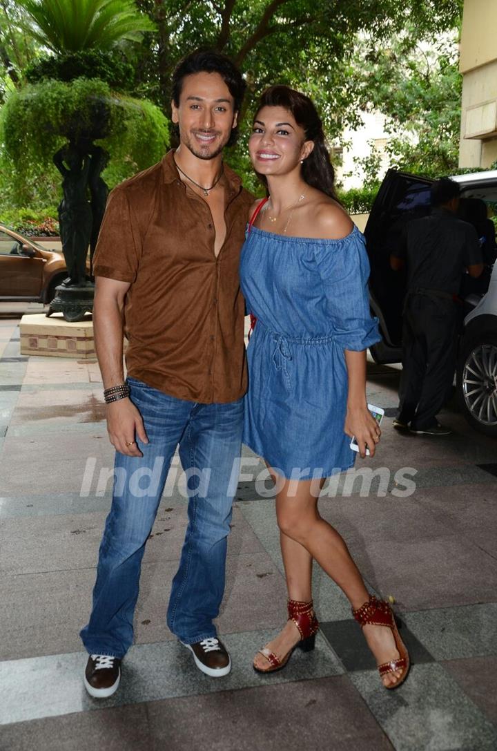 Tiger Shroff and Jacqueline Fernandes Promotes 'A Flying Jatt' at Radio City