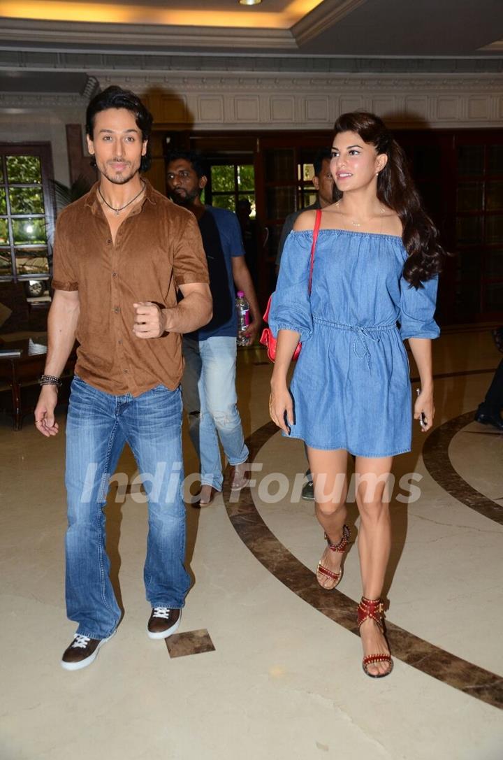 Tiger Shroff and Jacqueline Fernandes Promotes 'A Flying Jatt' at Radio City