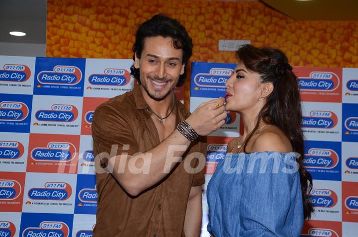 Tiger Shroff and Jacqueline Fernandes Promotes 'A Flying Jatt' at Radio City