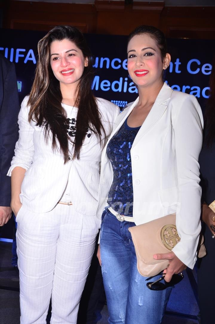 Kainaat Arora and Preeti Jhangiani at 5th ‘TIIFA’ Award Announcent Ceremony at J W Marriott