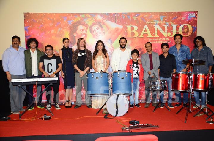 Cast at Trailer launch of movie 'Banjo'