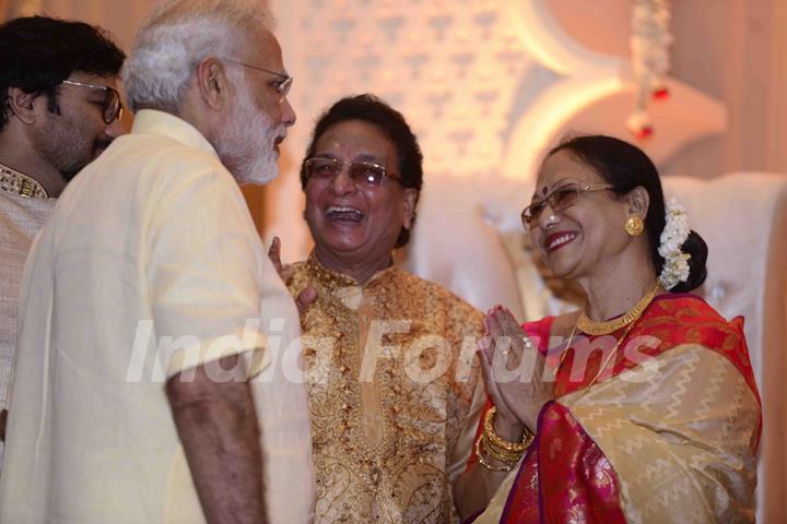 PM Narendra Modi at Babul Supriyo's wedding