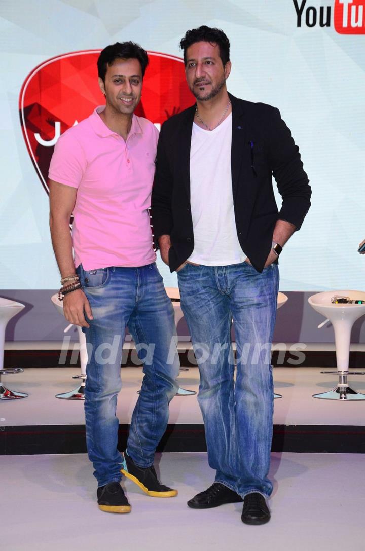 Salim Merchant & Sulaiman Merchant at Qyuki musical collaboration with YouTube event