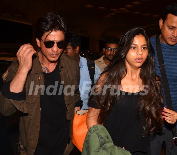 Shah Rukh Khan and Suhana Khan snapped