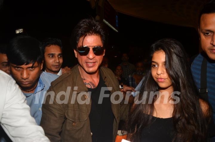 Shah Rukh Khan and Suhana Khan snapped