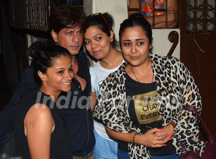 Actor Shah Rukh Khan snapped at recording studio