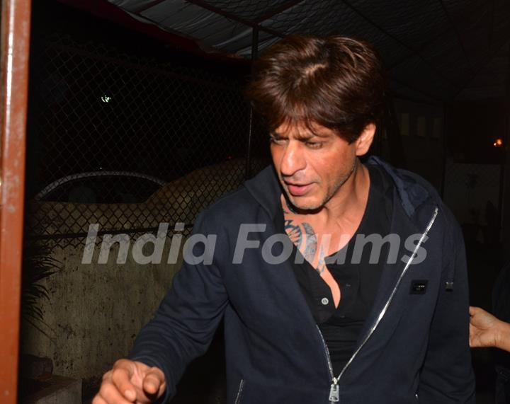 Shah Rukh Khan snapped at recording studio