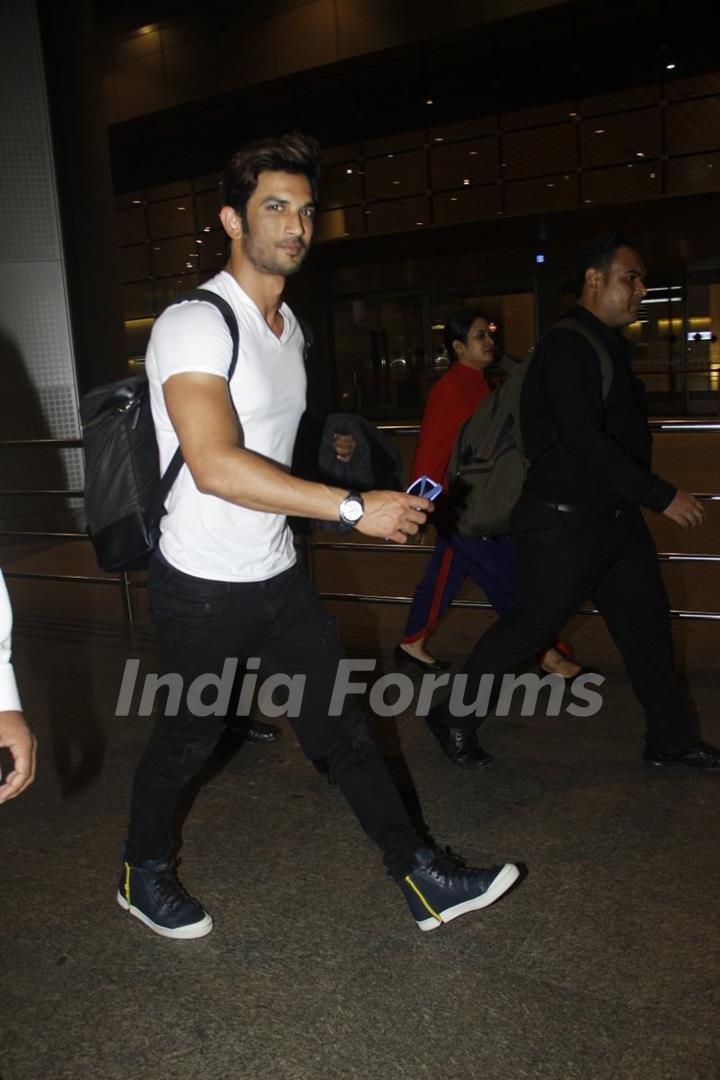 Sushant Singh Rajput Snapped at Airport