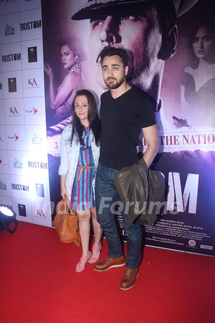 Imran Khan with his wife at Special Screening of 'Rustom' at Yashraj Studios