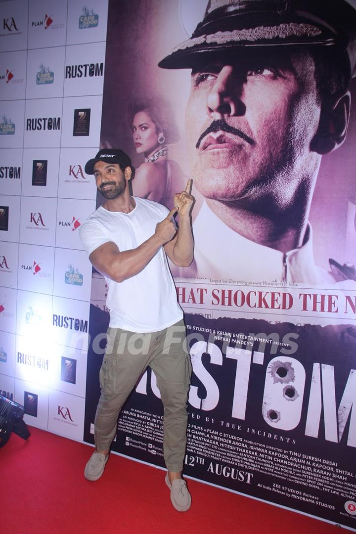 John Abraham at Special Screening of 'Rustom' at Yashraj Studios