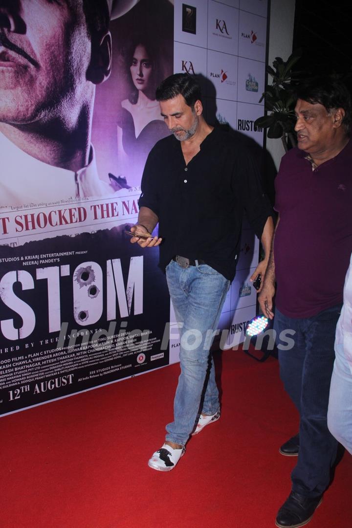 Akshay Kumar at Special Screening of 'Rustom' at Yashraj Studios