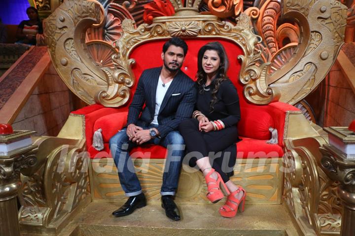 Sambhavna Seth at Colors TV Shoots for a 'Couple Special' Episode at 'Comedy Nights Bachao'