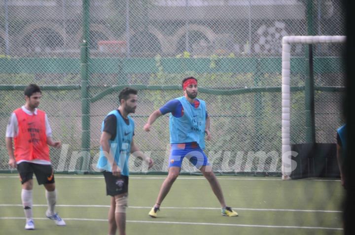 Ranbir Kapoor snapped at soccer match