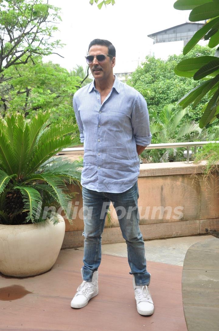 Akshay Kumar at Media Interaction for the Success of film 'Rustom'