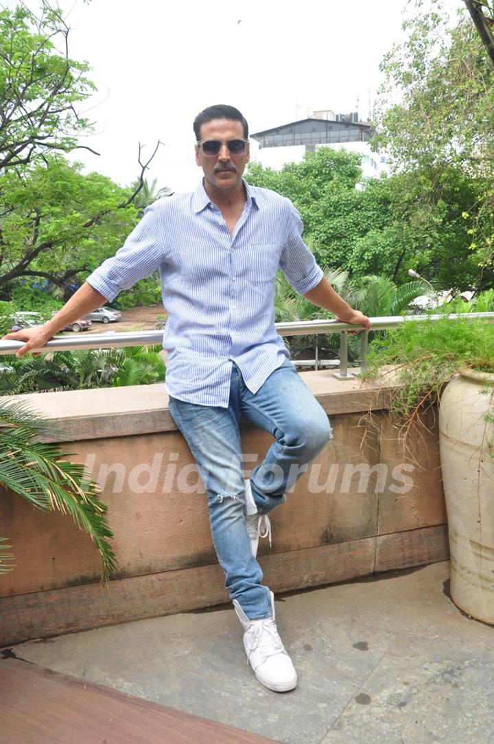 Akshay Kumar at Media Interaction for the Success of film 'Rustom'