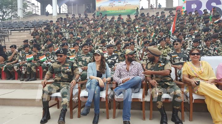 Ajay Devgn and Sayesha Saigal visited Attari border before Independence Day!