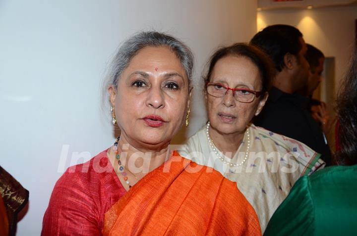 Jaya Bachchan at Dilip De's art event