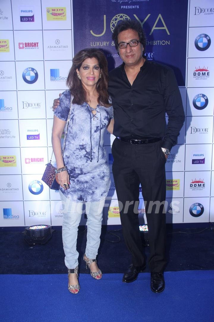 Talat Aziz with his wife at JOYA Exhibition 2016