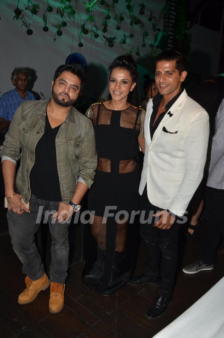 Karanvir Bohra and Manasi Scott at Manasi Scott's Album Launch