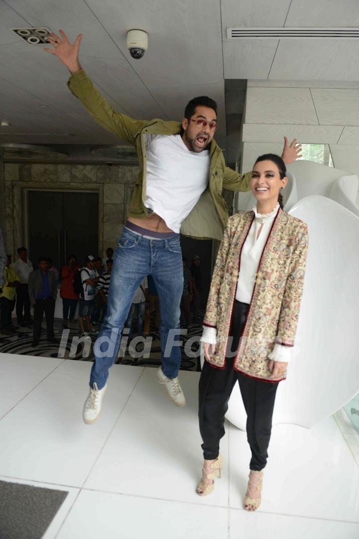 Abhay Deol and Diana Penty at Press Meet of 'Happy Bhag Jayegi'