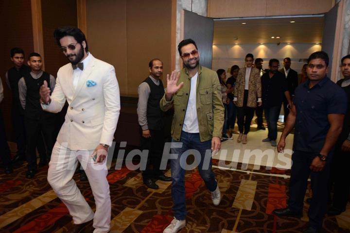 Abhay Deol and Ali Fazal at Press Meet of 'Happy Bhag Jayegi'