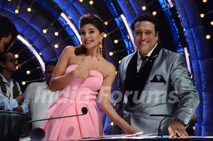 Jacqueline Fernandes and Govinda on sets of 'Jhalak Dikhlaa Jaa'