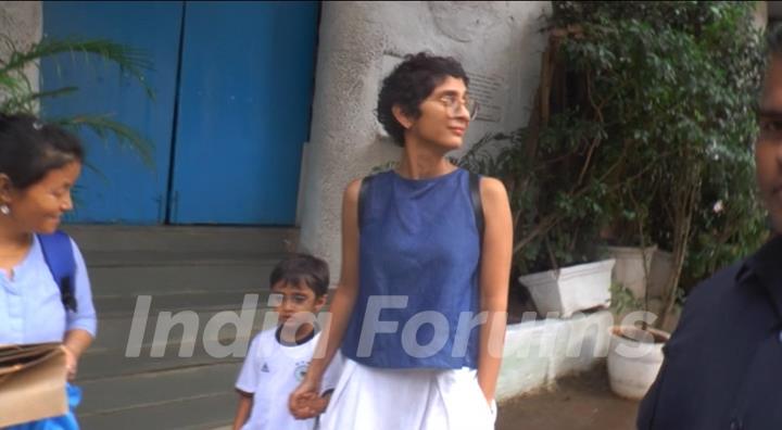 Kiran Rao with his kid at Vidya's kids Bday Bash