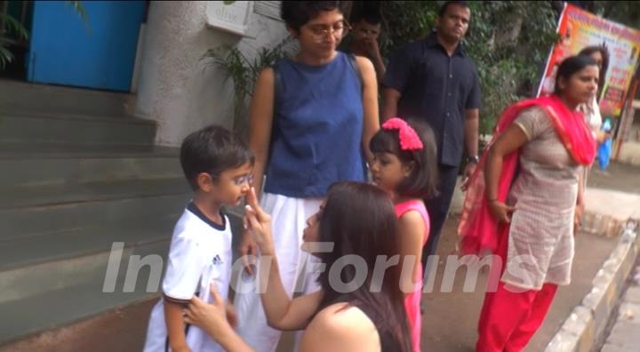 Aishwarya Rai Bachchan and Kiran Rao with their Kids at Vidya's kids Bday Bash